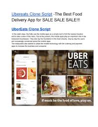 The source code uses state of the the postmates clone mobile food ordering app & online food delivery clone script, comes with 2 mobile apps: Apporio Ubereats Clone Script The Best Food Delivery App By Handymanapplikeuber Issuu