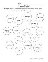 Matter Worksheets Have Fun Teaching Matter Worksheets States Of Matter Worksheet Chemistry Worksheets