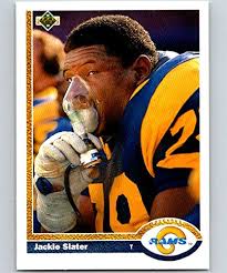 Amazon.com: Football NFL 1991 Upper Deck #184 Jackie Slater #184 NM Rams :  Collectibles & Fine Art