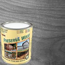 Preserva Wood 1 Gal Driftwood Gray Semi Solid Exterior Wood Stain And Sealer 11150 The Home Depot Staining Wood Exterior Wood Stain Grey Stained Wood
