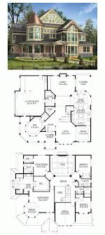 Victorian Style House Plan 4 Beds 3 5 Baths 3965 Sq Ft Plan 132 472 Victorian House Plans Basement House Plans Sims House Plans
