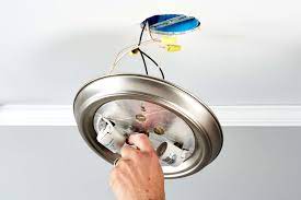 To install light fixture to ceiling. How To Replace A Ceiling Light Fixture