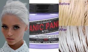 Review Manic Panic Virgin Snow Blonde Hair Care Toning Bleached Hair Purple Hair Toner