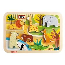 Zoo Chunky Puzzle Baby Plush Toys Puzzles For Toddlers Baby Toys