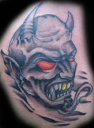 The 100 Best Demon Tattoos For Men Improb Red eyes dog face tattoo sample demon face tattoo design best demon. the 100 best demon tattoos for men improb