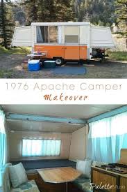 Add a pretty backsplash on your kitchen wall in most campers, the sink area in the kitchen and bathroom is just covered with beige/brown wallpaper and a wallpaper border. Our Apache Camper Makeover Is Finally Finished The Palette Muse