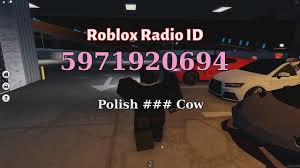 120 roblox music codes rap 2021 22gz 6ix9in and others game specifications from www.gamespecifications.comhere are the best radio music codes in roblox that work in may 2021 master the soundtrack to your gameplay with. Polish Cow Roblox Id Roblox Radio Code Roblox Music Code Youtube
