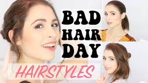 If you need a quick fix for a bad hair day, check out these hairstyle options. 3 Easy Hairstyles For Bad Hair Days Youtube