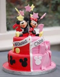 1236672 491815327572324 2085029751 N Jpg 390 500 Gateau Mickey Et Minnie Idee Deco Gateau Gouter Anniversaire