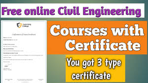 The tecumseh company has been in business for more than 100 years, according to tecumseh engine parts. Free Online Civil Engineering Courses With Certificate Certification Courses For Civil Engineers Youtube