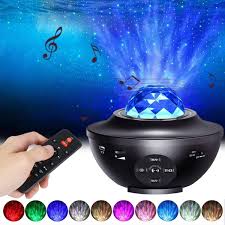 Amazon Com Star Projector Night Light Luxonic Ocean Wave Led Starry Night Light Projector Built In Bluetooth Speaker Sound Sensor Projector Lamp For Baby Kids Children Bedroom Home Decoration Christmas Home Kitchen