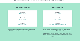 If you're a frequent if you're late paying your bill or don't pay the full amount owed when using the special financing options, you will be charged the full apr on the original purchase amount. Amazon Com Promotional Financing With The Amazon Store Card Credit Payment Cards