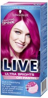 Live Ultra Brights Or Pastel Shocking Pink Pink Hair Dye In