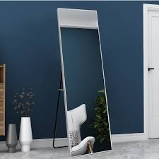 It is a fantastic choice for modern spaces. Neutype Full Length Mirror With Standing Holder Floor Mirror Large Wall Mounted Mirror Bedroom Mirror Dressing Mirror Aluminum Alloy Thin Frame Silver 65 X 22 Walmart Canada