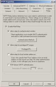 The domain name system (dns) is used to map names to ip addresses throughout the internet and has entered manually and configured into the operating system at startup. Smtp Relay