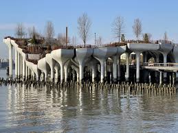 Boasting dazzling views, little island is new york city's newest free public park that floats beautifully above the hudson river. Thomas Heatherwick S Little Island Prepares For Spring Opening At Pier 55 In Chelsea Manhattan New York Yimby