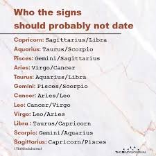 Who The Signs Should Probably Not Date Capricorn Sagittarius Libra Gemini And Sagittarius Aquarius And Sagittarius Aquarius And Libra