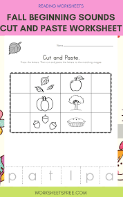A variety of letter z worksheets including. Fall Beginning Sounds Cut And Paste Worksheet Worksheets Free