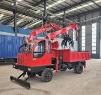 [Hot Item] Wheeled Type 12 Ton Truck Cargo Crane Truck Mounted Excavator  Dumper with Crane
