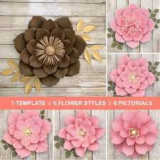 Paper Flowers Template Large Paper Flowers Wedding Home Etsy In 2021 Diy Paper Flower Templates Paper Flowers Paper Flowers Wedding