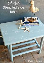 Personalised diy stencil and canvas kit. Stencil Furniture Makeovers With A Coastal Nautical Ocean Theme Beach Furniture Stencil Furniture Beachy Decor