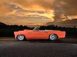 Image result for Sunset Coral 1957 Thunderbird