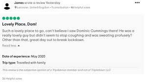 The trip to barnard castle was arguably the most damaging story of his. Tripadvisor Suspends Reviews For Barnard Castle After Page Floods With Spoof Dominic Cummings Posts Daily Mail Online