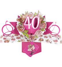 Weitere ideen zu verse zum geburtstag, sprüche zum geburtstag, geburtstag lustig. Karte Zum 40 Geburtstag Pop Up 3d Mit Glitzer