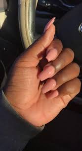 Each acrylic powder has a creamy. Clear Pink Nails On Dark Skin On Stylevore