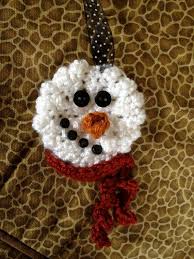 Crochet Snowman Pattern Fast Simple Ornament Pin Package Tie On In 2020 Snowmen Patterns Crochet Snowman Stocking Ornament