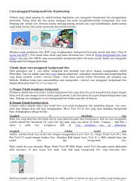 Tutorial saya kali ini adalah tentang cara mengganti background gambar dengan photoshop, langkah pertama buka gambar ke dalam lembar kerja photoshop, pilih menu file><open setelah gambar sudah terbuka, seleksi gambar terlebih dahulu menggunakan pen tool, penggunaan pen tool mengelilingi gambar. Cara Mengganti Background Foto Di Photoshop Pdf