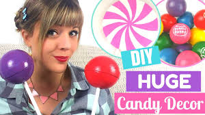 Treat filled giant candy decorations candyland birthday. Diy Huge Candy Room Decor Tutorial Easy And Affordable Youtube