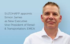 SUZOHAPP appoints Simon James as New Executive Vice President of Retail &  Transportation, EMEA