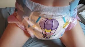 Emptying Full Bladder on my Fresh Diaper before I change into it [shy  bladder]