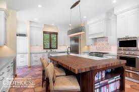 A shaped island unit can also help direct the flow of traffic away from busy incorporate a slimline kitchen island to mirror the surrounding work surfaces, in order for the island. Walnut Wood Kitchen Island Butcher Block In California