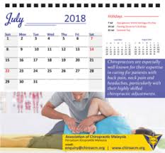 Weeks are according malaysia calendar rules, monday first day and weeks are monday to sunday. 2018 Desk Calendar Design With Better Spine Better Health With Chiropractic 59 Calendar Designs For Association Of Chiropractic Malaysia