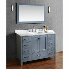 Highlight a gray bathroom vanity: Armada 55 Bathroom Vanity Light Grey York Taps