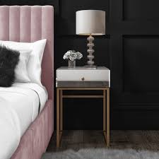 Get the best deals on white colour bedside tables. Lola Mirrored Single Drawer Bedside Table With Rose Gold Legs Furniture123