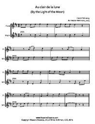 220 violin sheets found on sheethost. Au Clair De La Lune For Flute Violin Duet Easy Sheet Music For Beginners