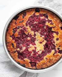 Rustic Organic Raspberry Cake 