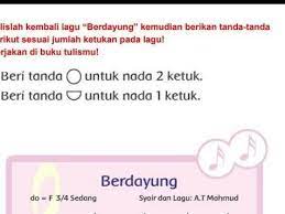 Tuliskan Kembali Lagu Berdayung Kemudian Berikan Tanda Tanda Berikut Sesuai Jumlah Ketukan Pada Brainly Co Id