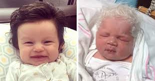 Parents Share Pics Of Babies Born With Full Heads Of Hair 50 Pics Expecting Baby Cool Baby Stuff Baby Born