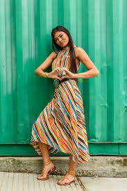 Veronica M Vintage Designed High Low Dress Dresses Vintage Print Dress Western Wear Outfits