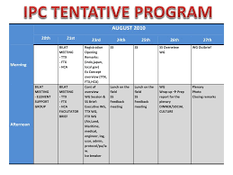 By using tentative language in this example, you are acknowledging that there could be variation in the length of lectures and their method of delivery examples of tentative phrases/vocabulary include: Ppt Ipc Tentative Program Powerpoint Presentation Free Download Id 6106012