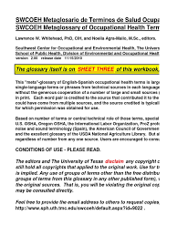 Largest assortment of tools, ingredients and packaging. Swcoeh 2 0 Oh Glossary English Spanish Allergy Public Domain