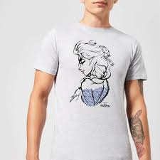 Disney Frozen Elsa Sketch Men S T Shirt Grey Mens Tshirts Disney Frozen Elsa Shirt Sketch