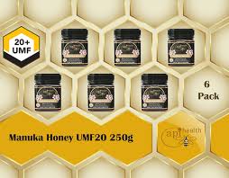 Compared the effects of five types of honey: Manuka Honey Umf 20 Mgo 829 6 Pack 250g