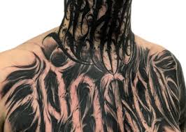 My roots and upbringing in my neighborhood is what drove my overall artistic vision. Cheyenne Tattoo Kunstler Felix Seele Blackwork Lettering Tattoos