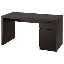 Ikea bekant standing desk with gerton table top. Malm Desk Black Brown 55 1 8x25 5 8 Ikea