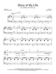 'shrek, can you be the new king?'. Shrek The Musical Story Of My Life Sheet Music Pdf Notes Chords Broadway Score Piano Vocal Guitar Right Hand Melody Download Printable Sku 71889